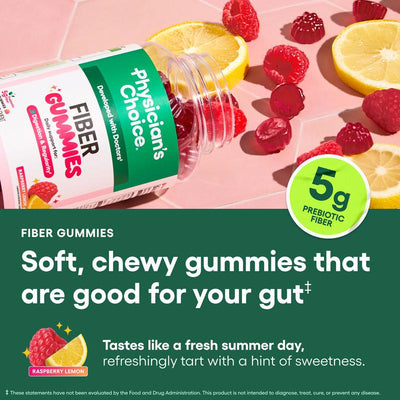 Physician’s Choice Fiber Gummies for Digestive Health & Regularity